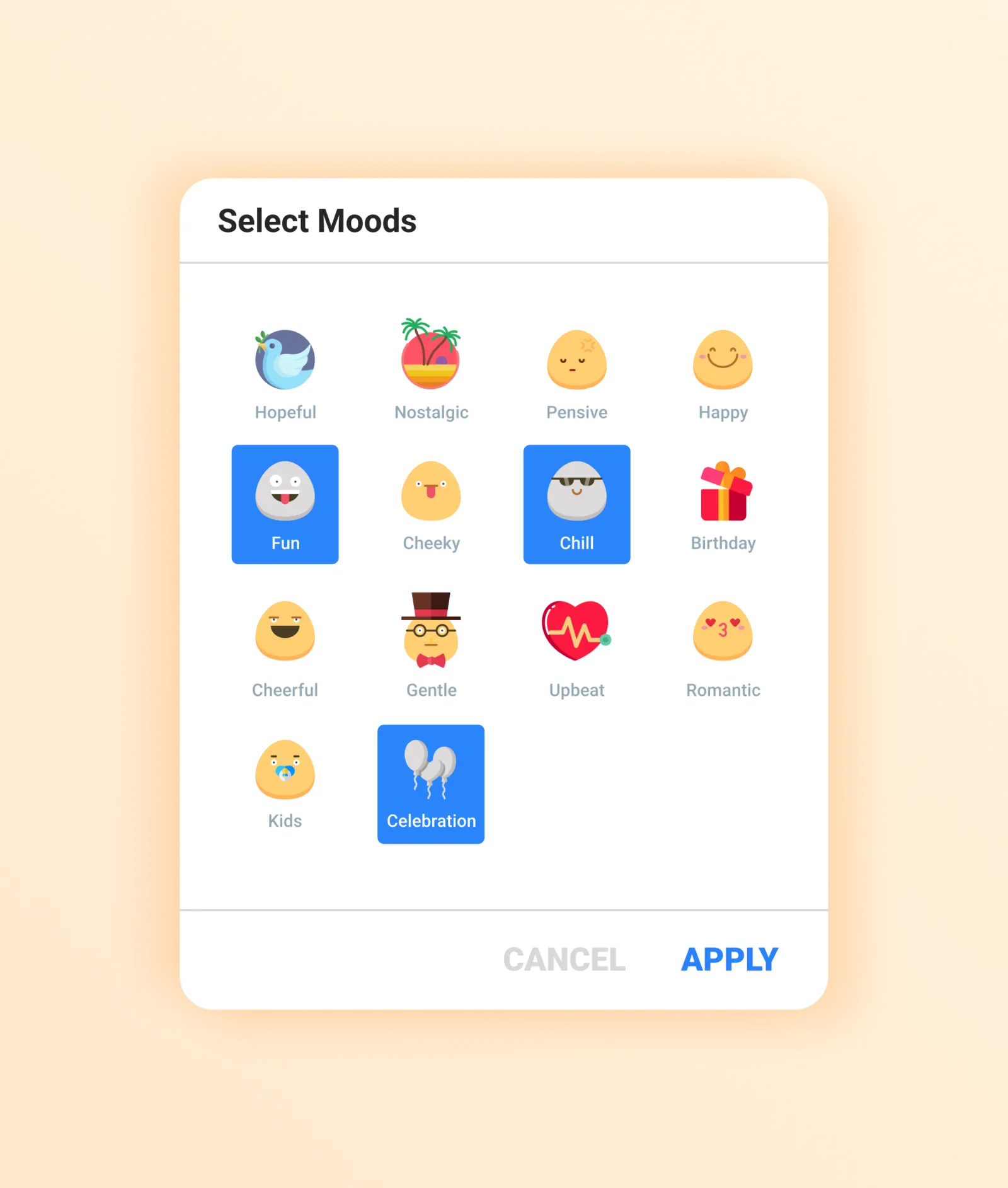 togness-select-moods-screen